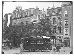 Paardentrams op de Weteringschans, foto Jacob Olie